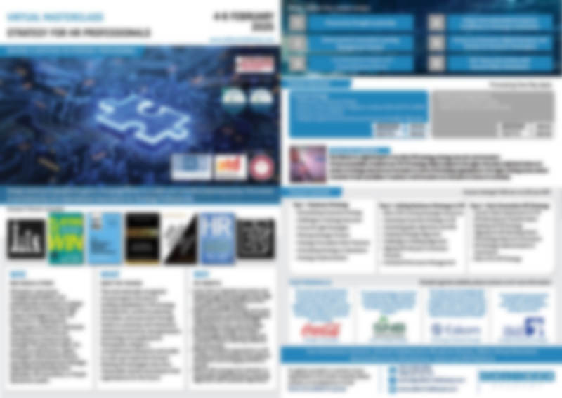 Strategy Implementation & OKR Masterclass February 4-6, 2025 Strategy Implementation & OKR Masterclass February 4-6, 2025