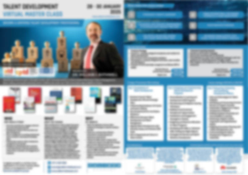 Talent Development Masterclass January 28-30 2025 Talent Development Masterclass January 28-30 2025